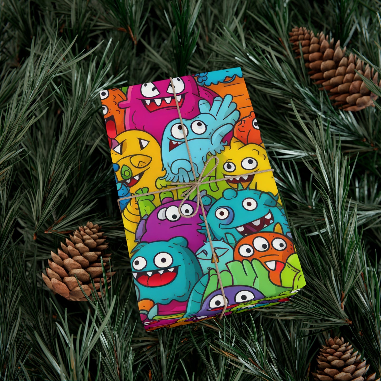 Monsters Gift Wrap
