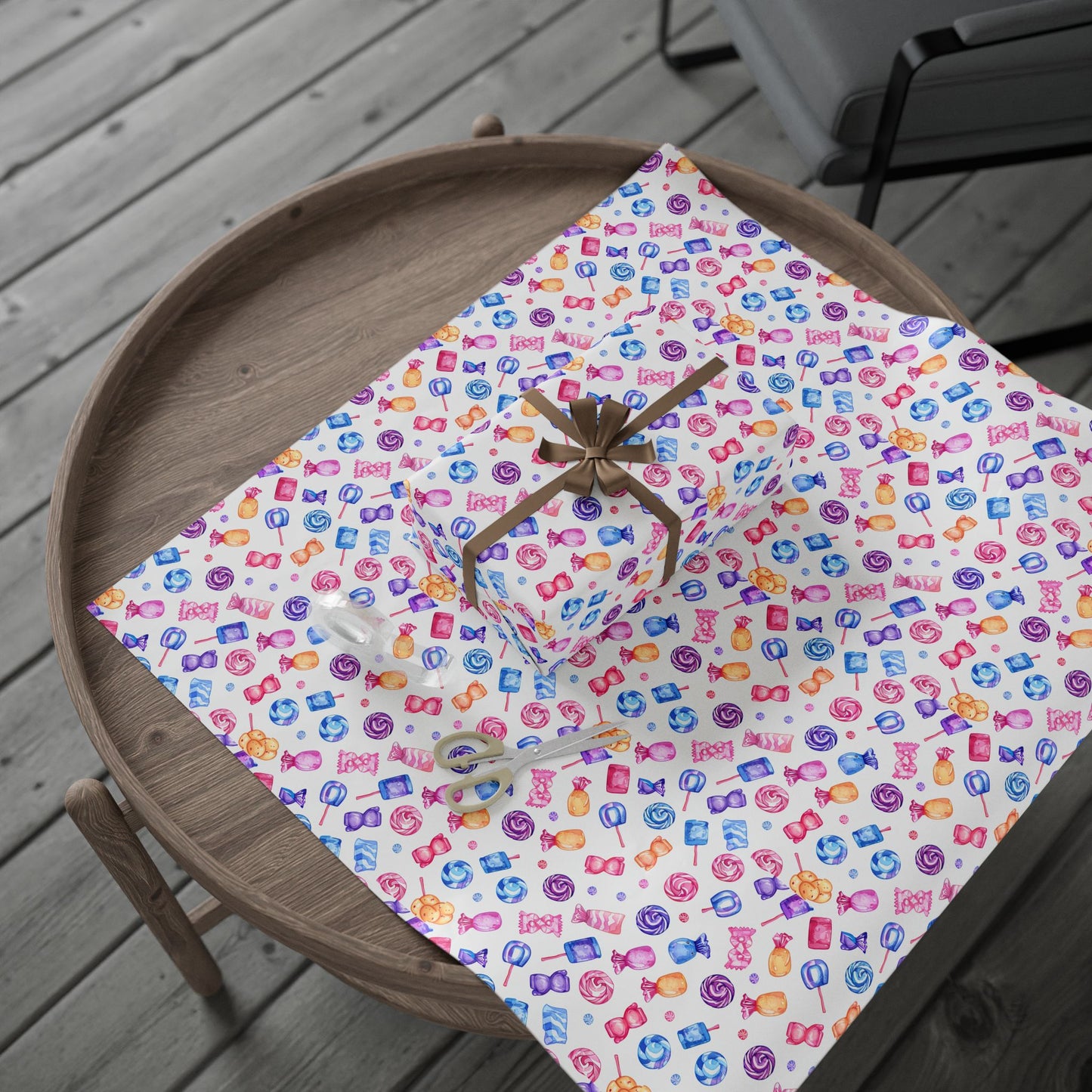 Candy Pieces Wrapping Paper