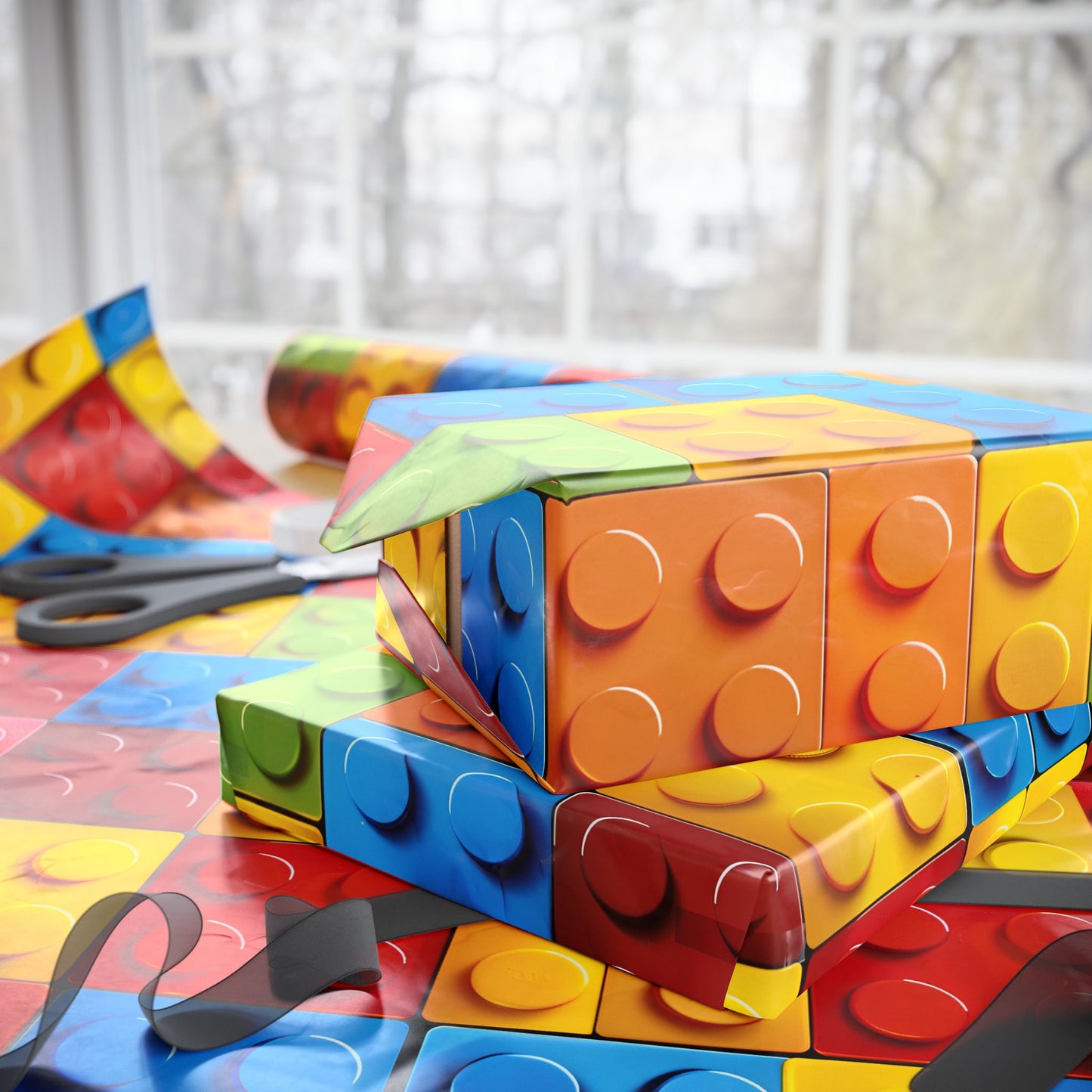 Building Block Wrapping Paper