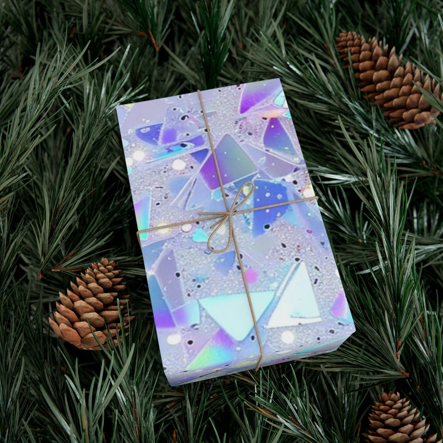 Iridescent Glitter Gift Wrap Papers