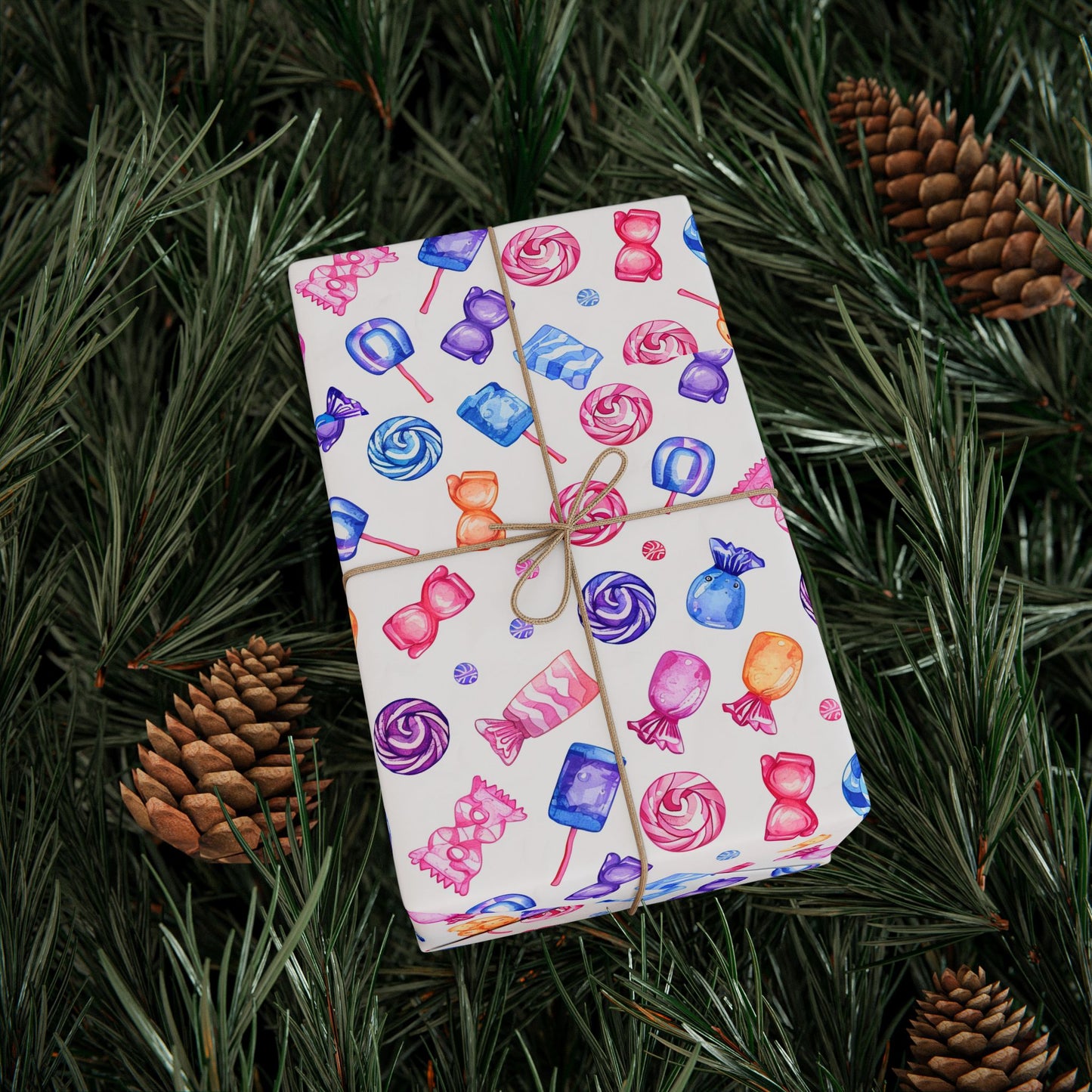Candy Pieces Wrapping Paper