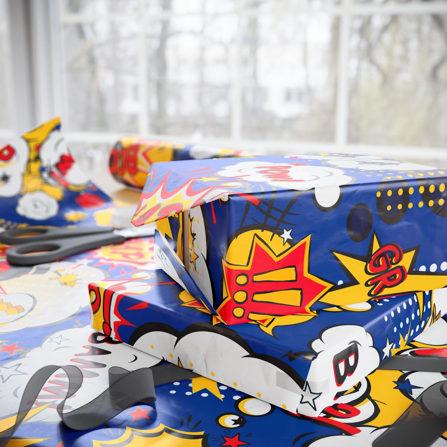 Bam! Pow! - Comic Book Wrapping Paper