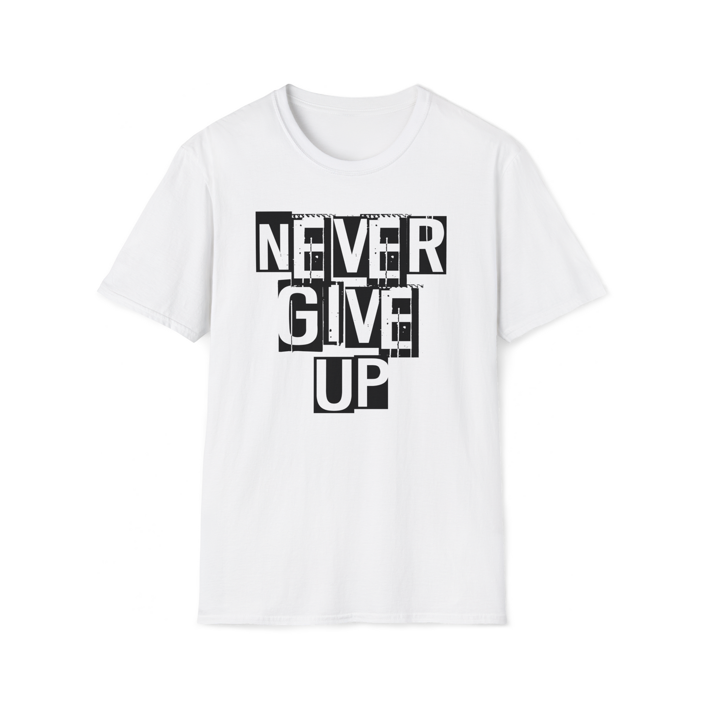 Never Give Up - T-Shirt, Motivational Shirt, Gym Shirt, Workout Shirt, Inspirational Shirt