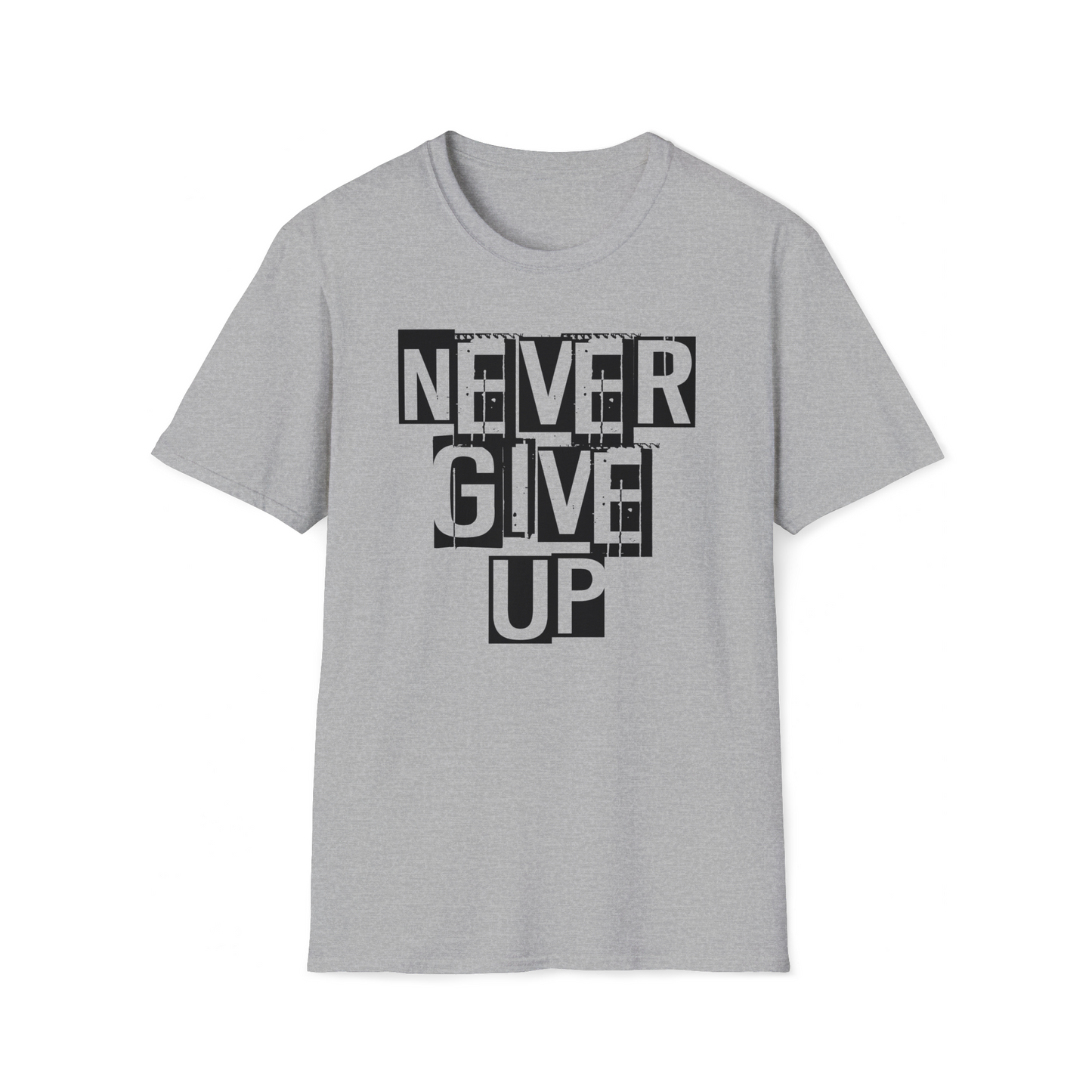 Never Give Up - T-Shirt, Motivational Shirt, Gym Shirt, Workout Shirt, Inspirational Shirt