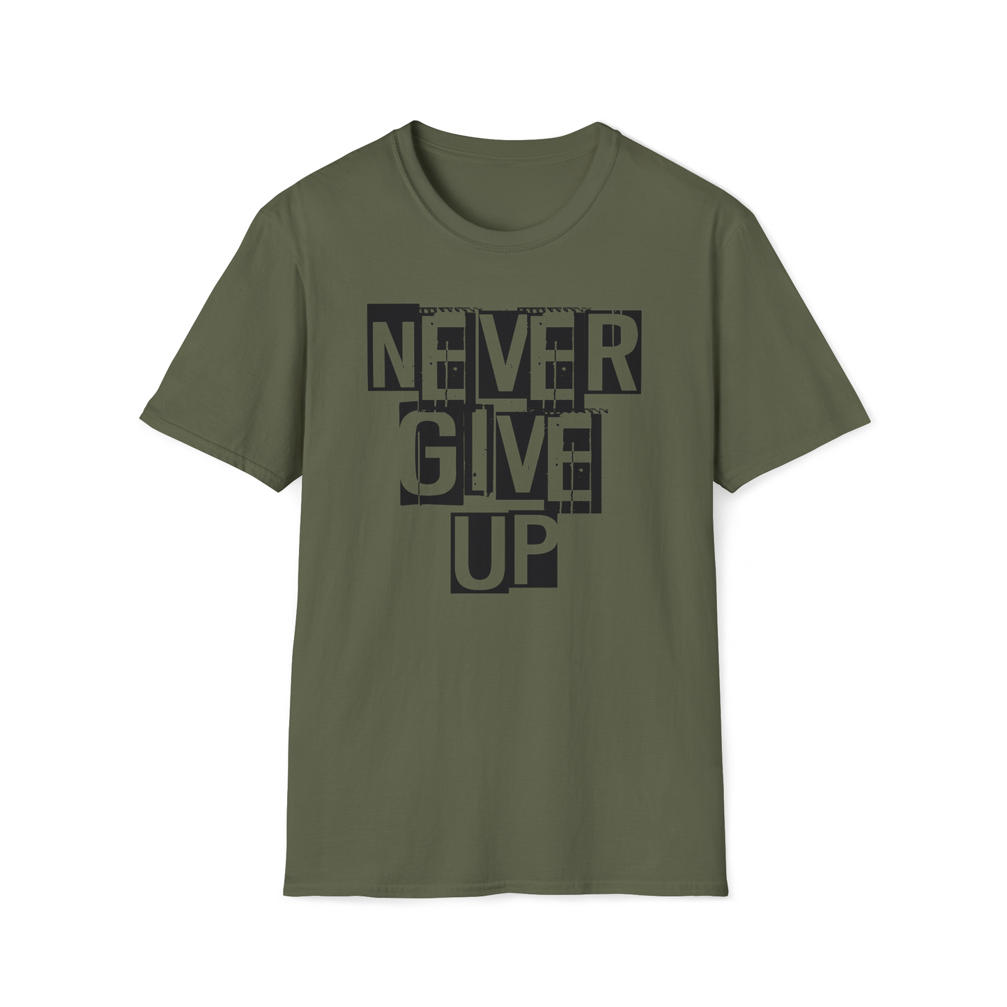 Never Give Up - T-Shirt, Motivational Shirt, Gym Shirt, Workout Shirt, Inspirational Shirt