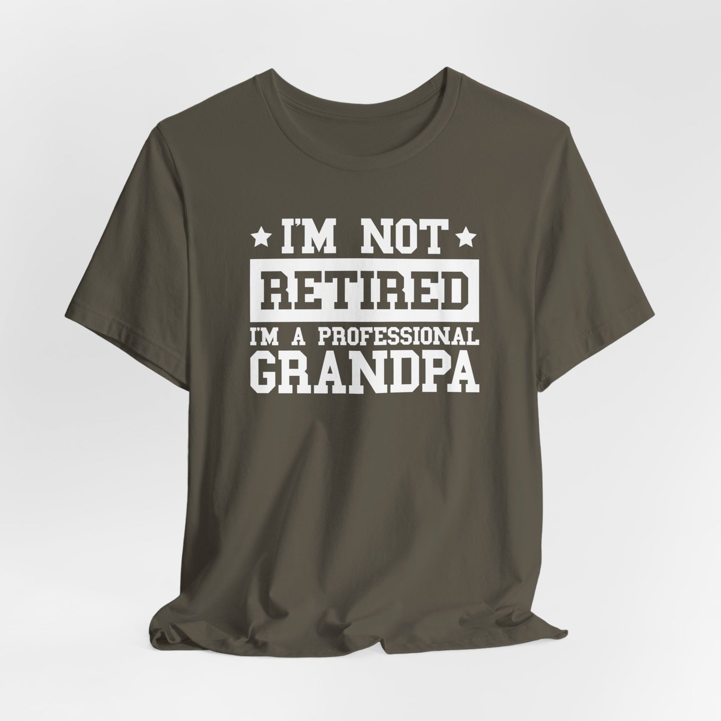 I'm Not Retired I'm A Professional Grandpa T-Shirt, Fathers Day, Grandpa Shirt, Retirement Shirt, Gift For Dad, Retirement Gift, Papa Shirt