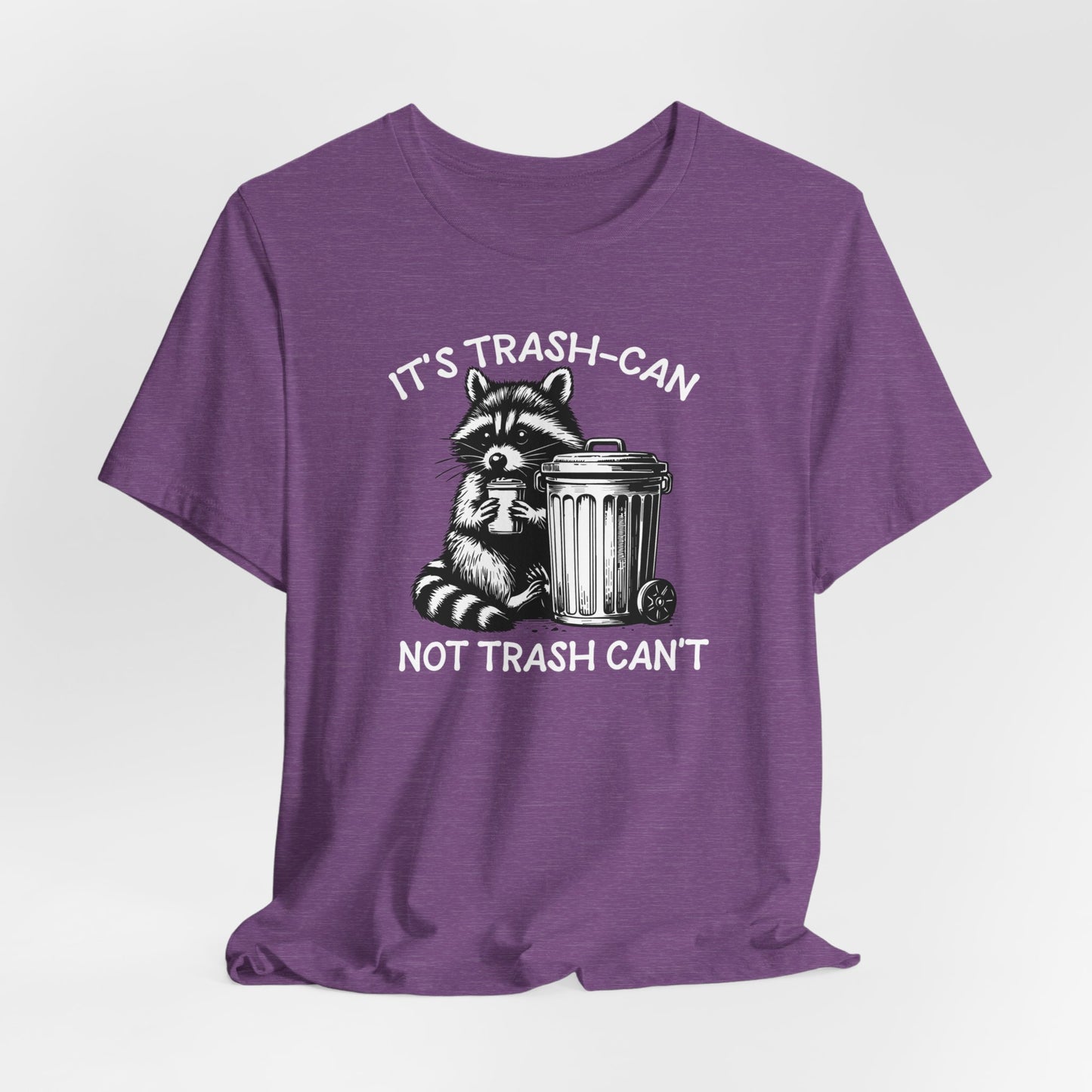 It's Trash Can Not Trash Can't Funny T-Shirt, Raccoon Shirt, Funny Inspiration Tee, Gifts for Him, Gifts for Her, Meme Humor, Trash Panda