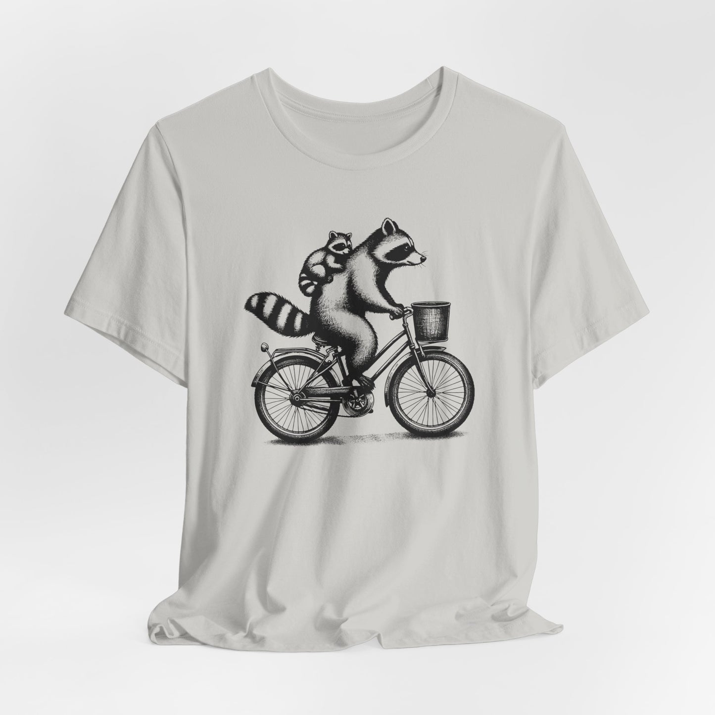 Raccoon On A Bicycle T-Shirt