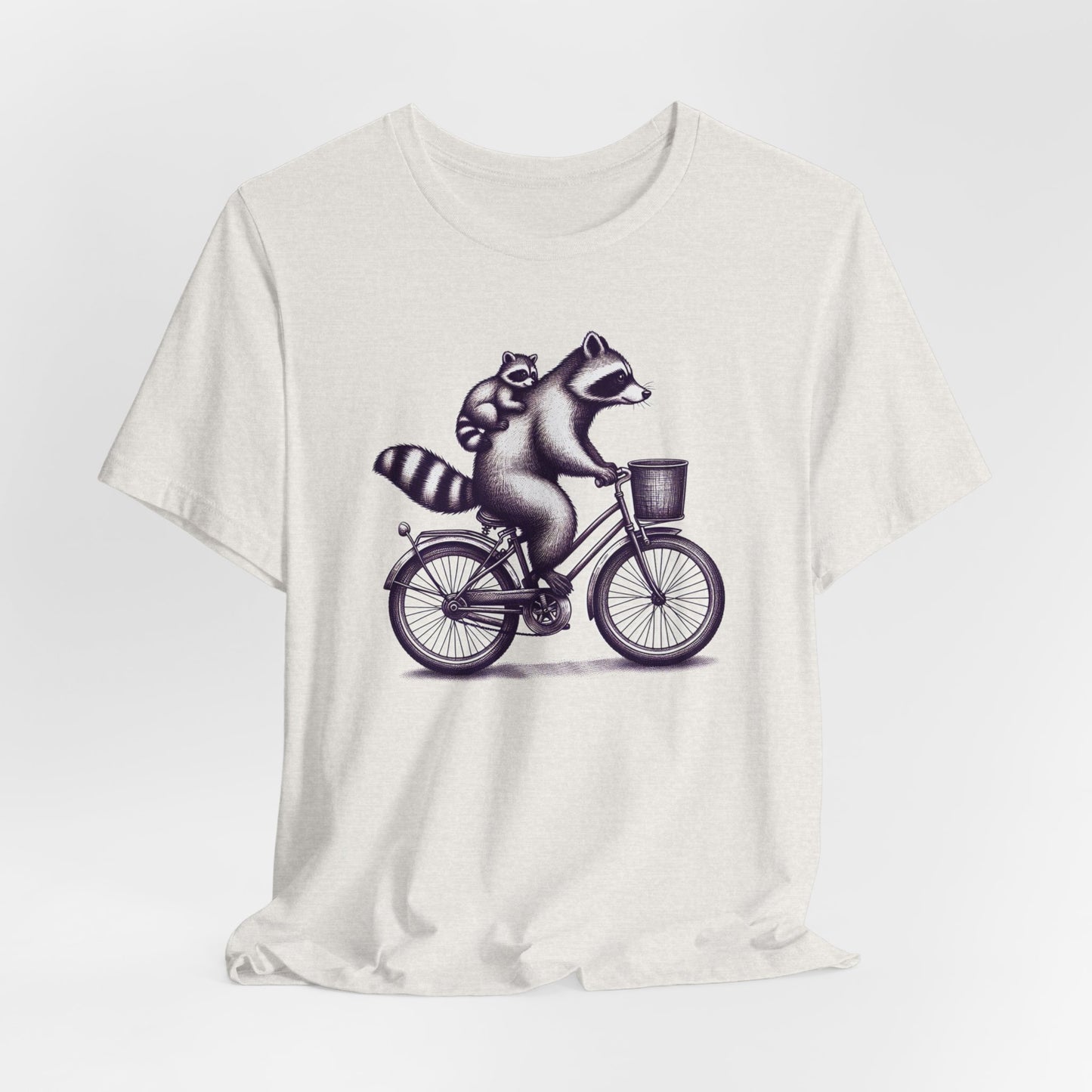 Raccoon On A Bicycle T-Shirt