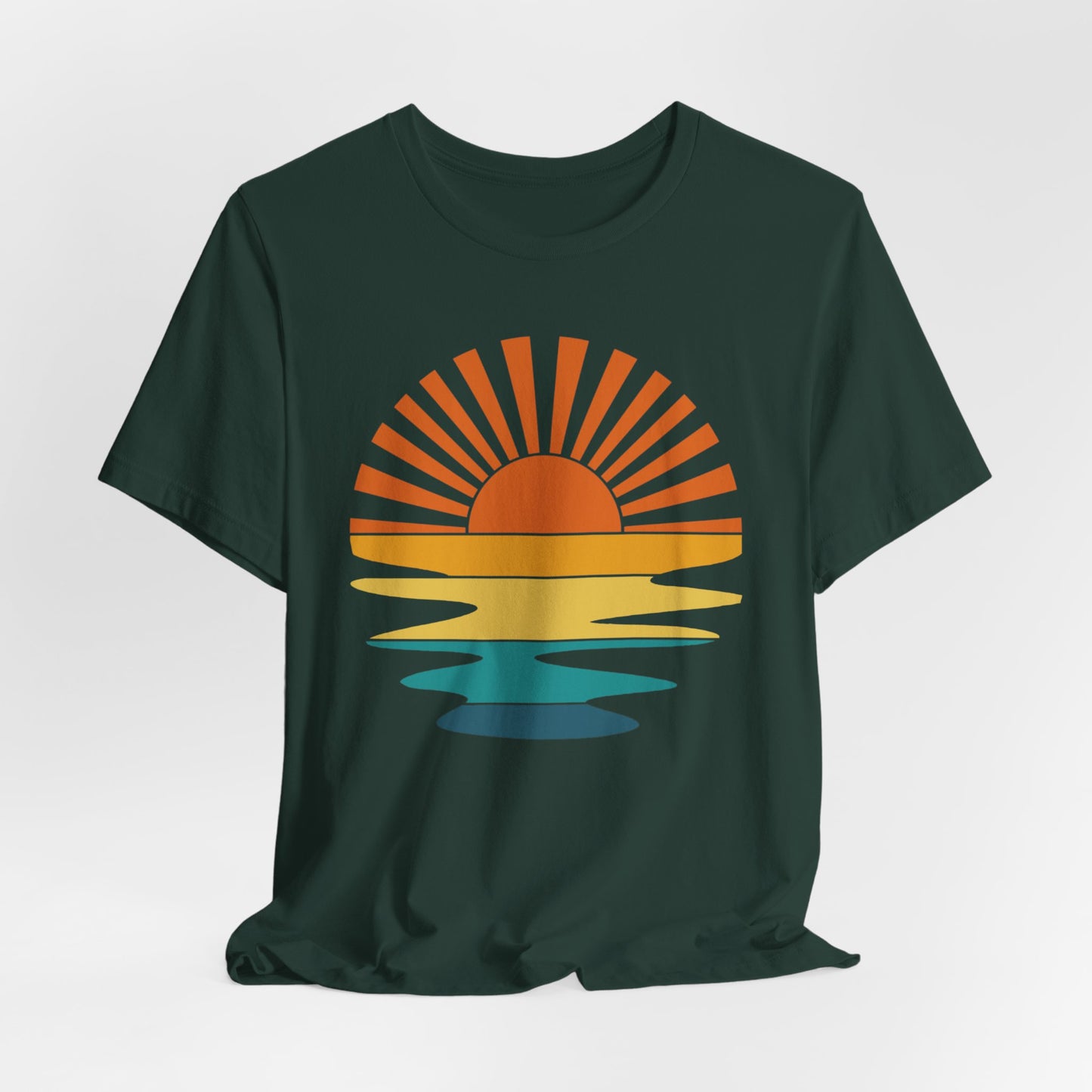 Retro Sunset Rays T-Shirt
