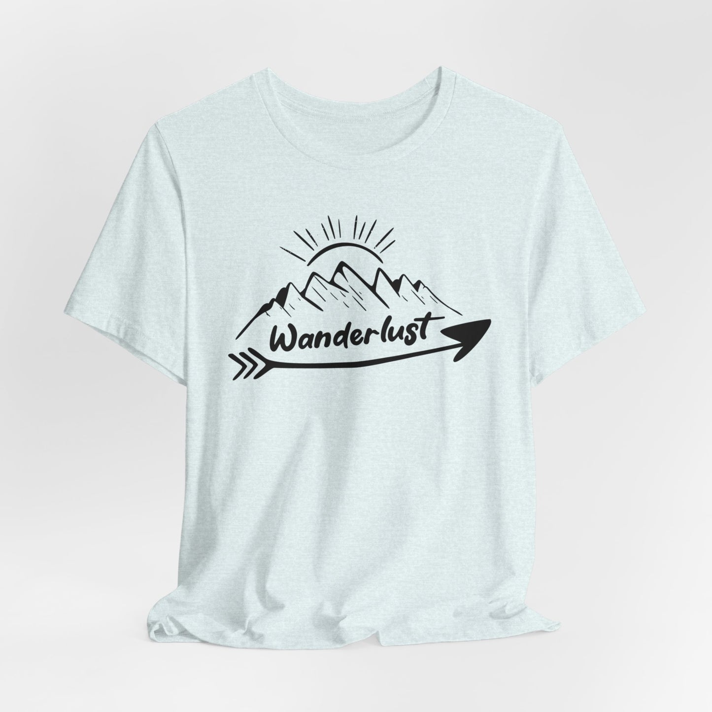 WanderLust T-Shirt , Adventure Shirt, Camping Shirts, Mountain TShirt, Hiker TShirts, Nature Lover Shirt, Camping Gift, Vacation Shirt
