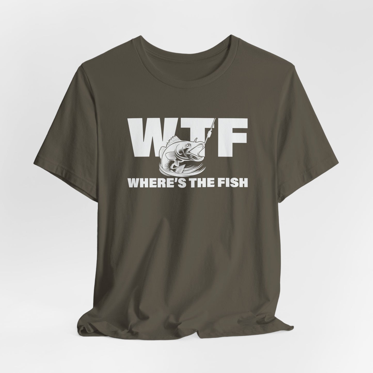 Where's The Fish T-shirt, Dad Gift, Fathers Day Gift, Fishing Lover, Fishing Shirt, Fishing Humor