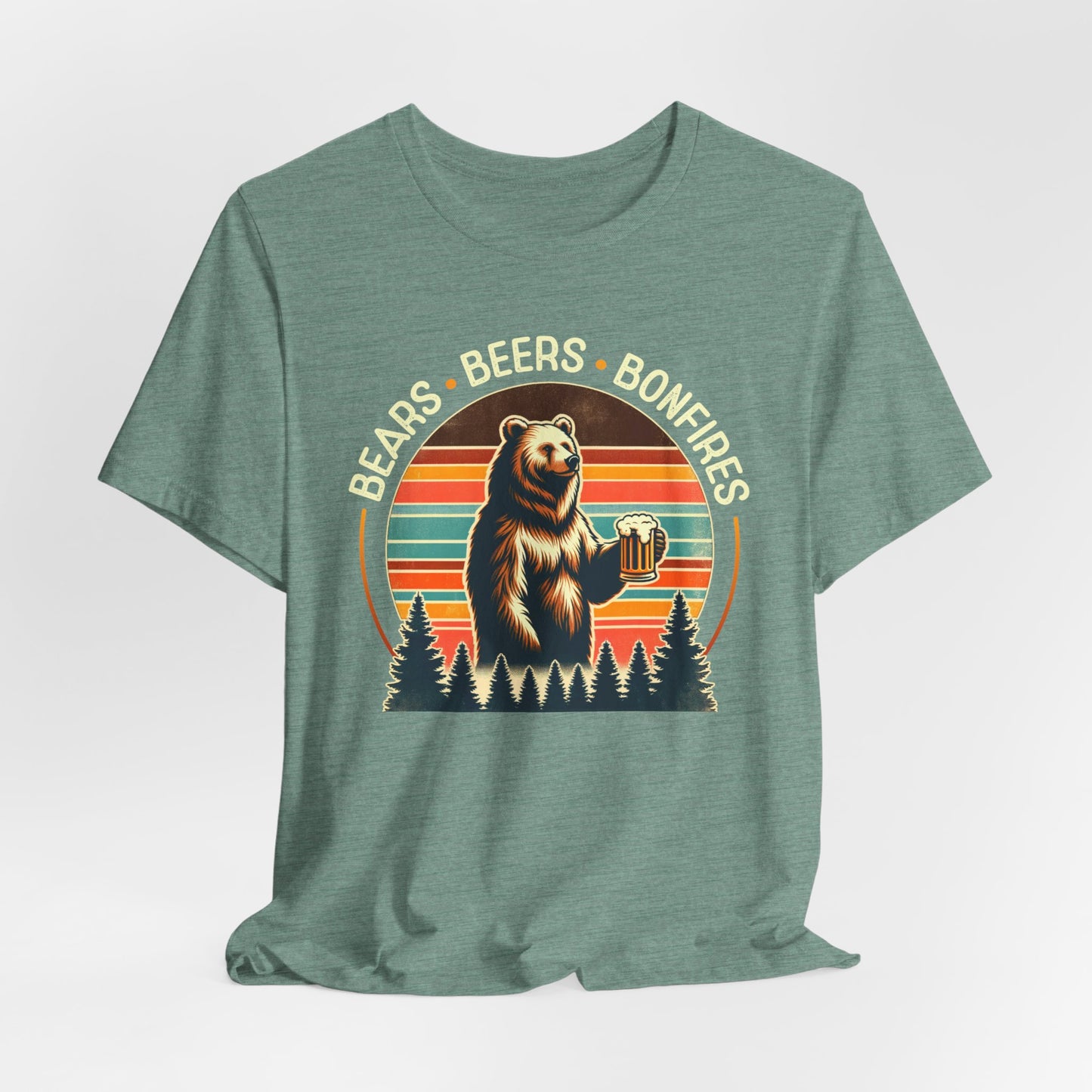Bears, Beers, Bonfires T-Shirt, Camping Shirt
