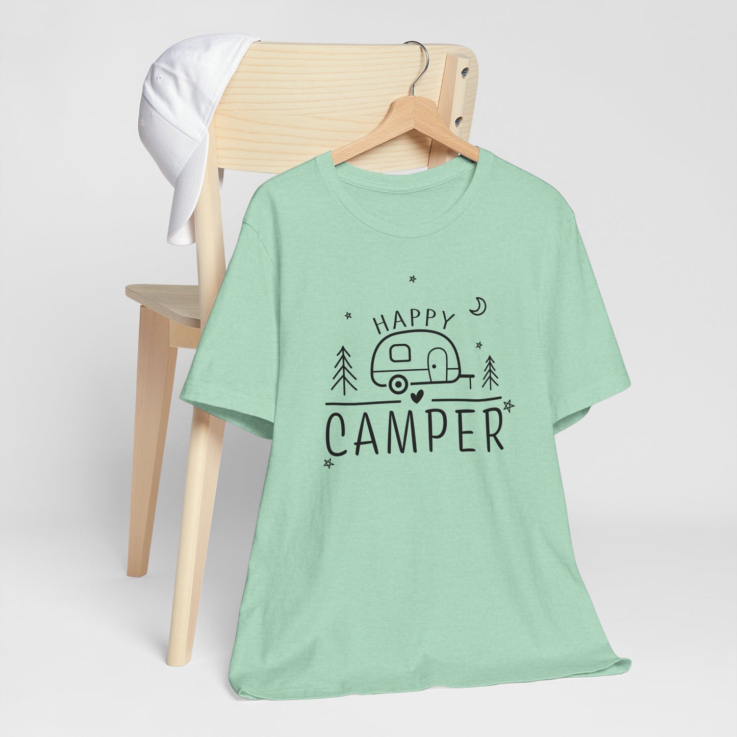 Happy Camper T-Shirt, Camping Shirt, Outdoor Shirt, Vacation Shirt
