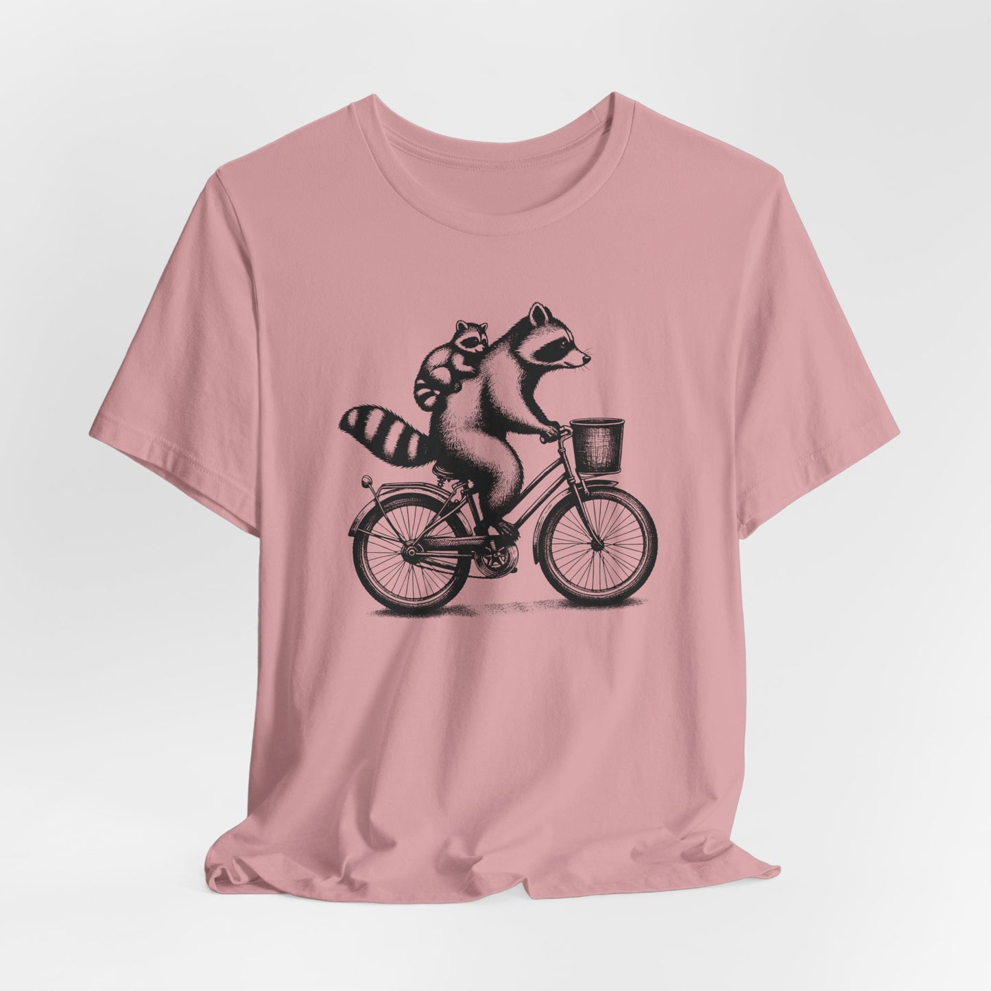 Raccoon On A Bicycle T-Shirt