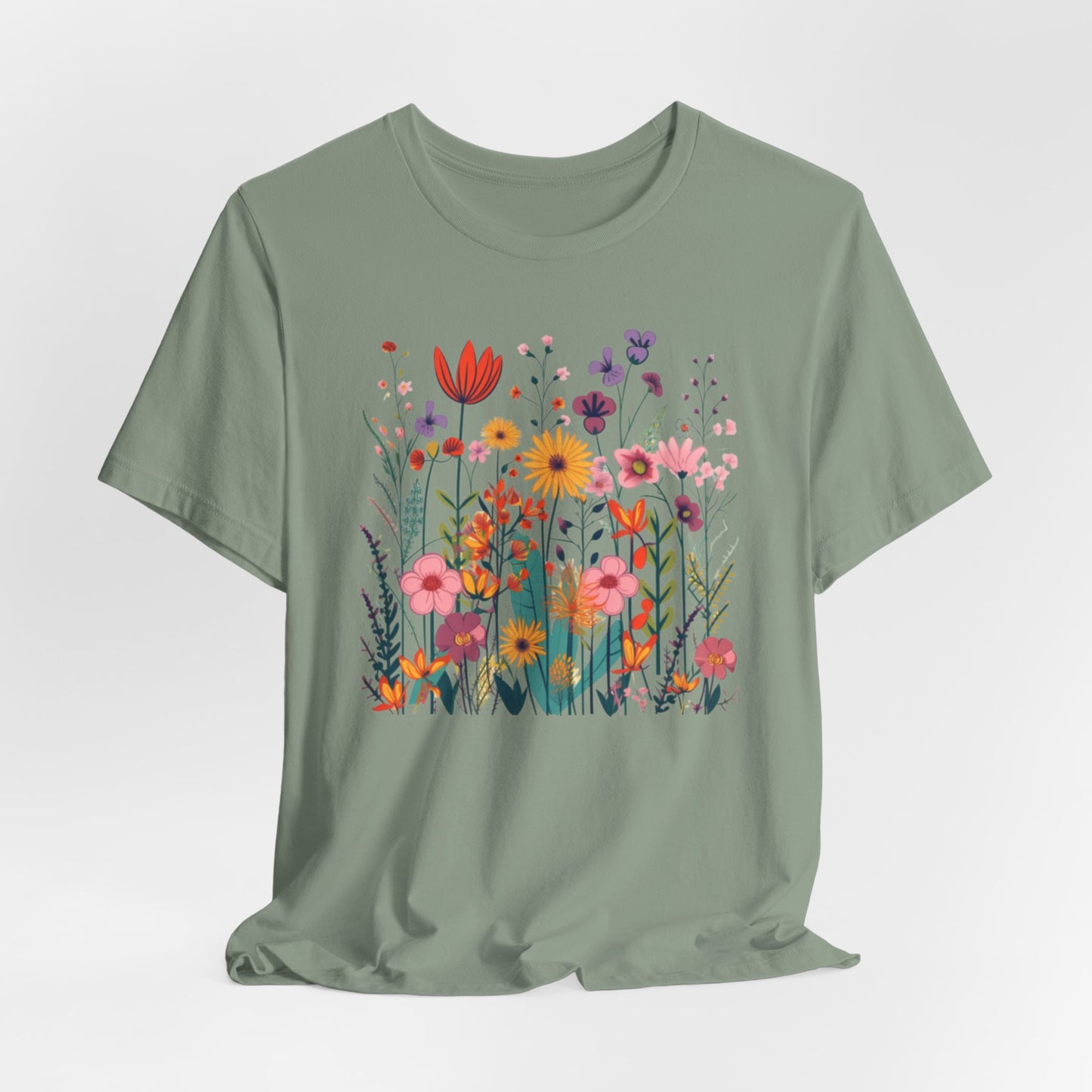 Wildflowers T-Shirt, Floral Shirt, Spring Shirt