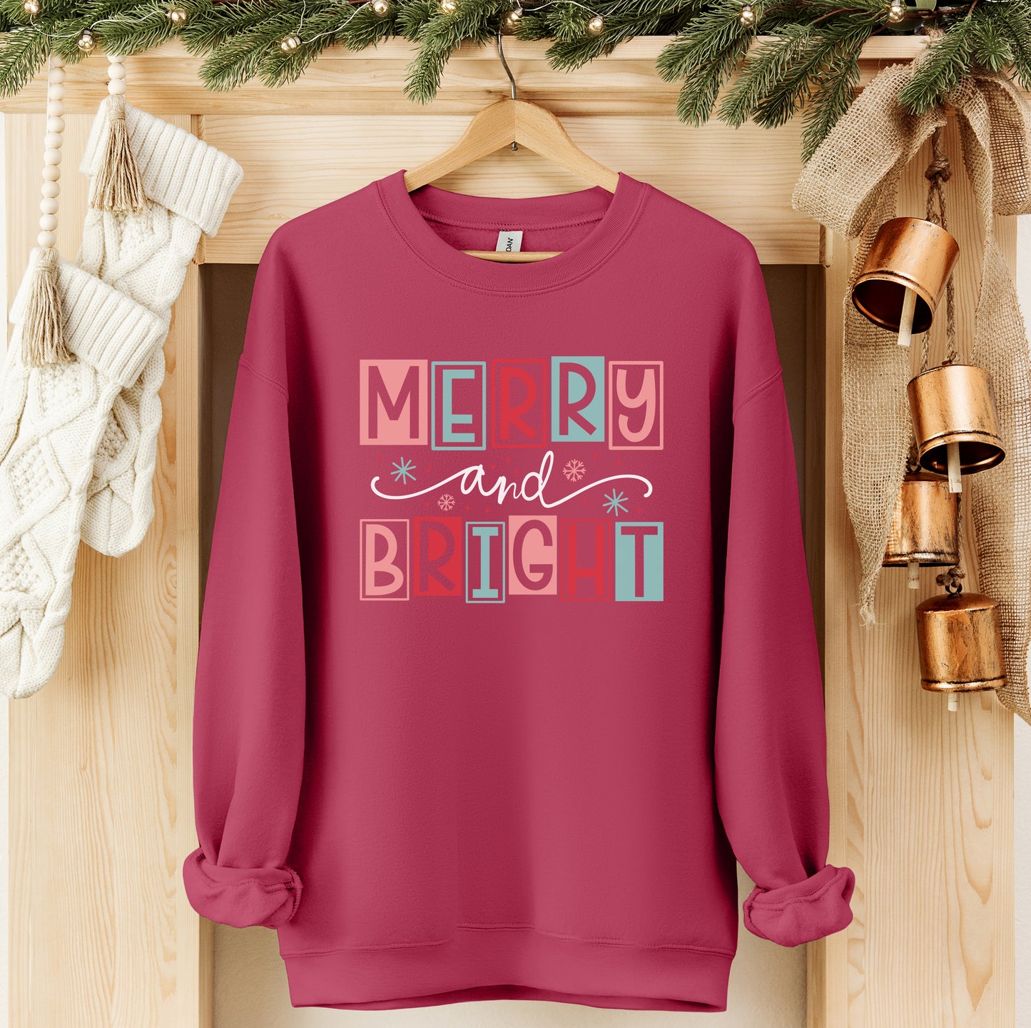 Merry and Bright Christmas Sweatshirt