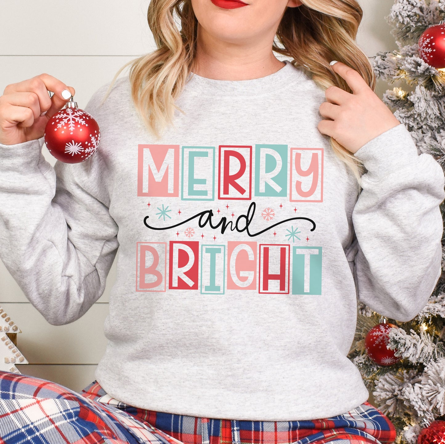 Merry and Bright Christmas Sweatshirt