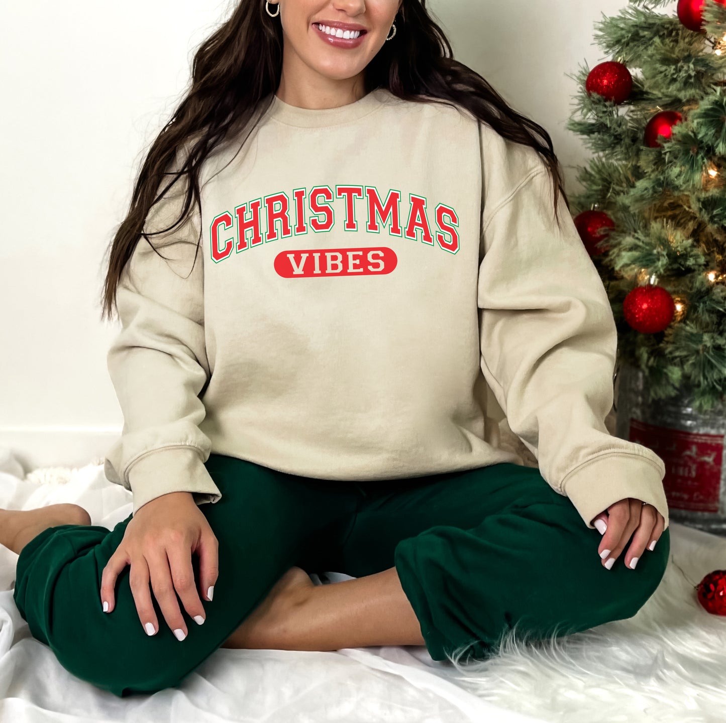 Retro Christmas Vibes Sweatshirt