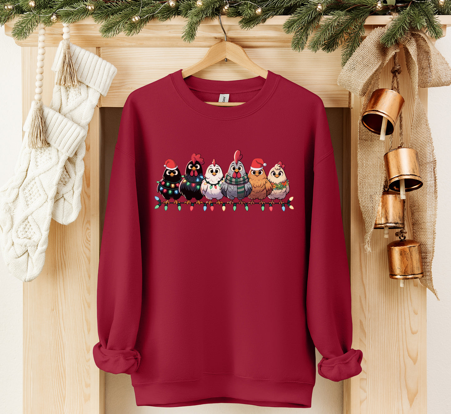 Christmas Chickens Sweatshirt