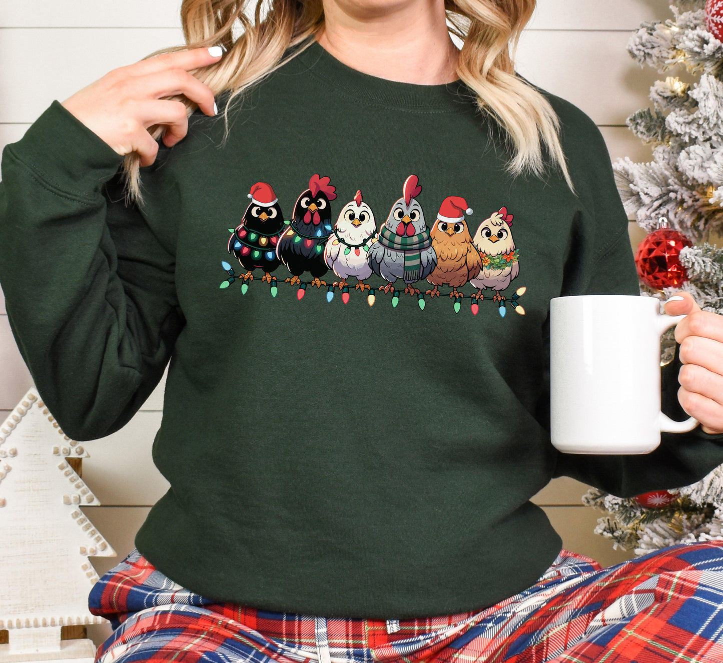 Christmas Chickens Sweatshirt