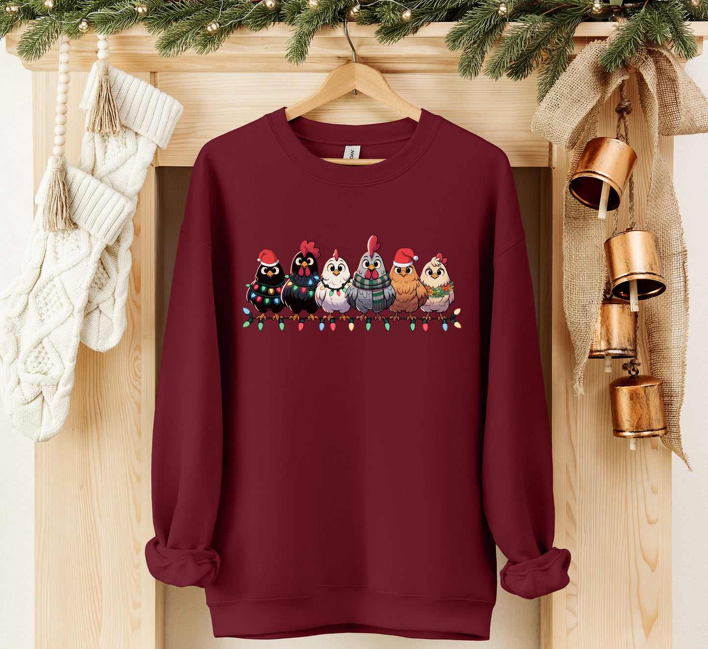 Christmas Chickens Sweatshirt