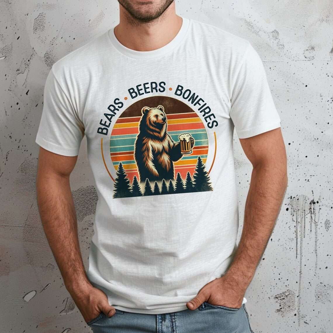Bears, Beers, Bonfires T-Shirt, Camping Shirt