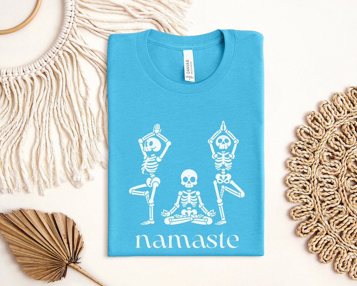 Skeleton Namaste Yoga T-Shirt