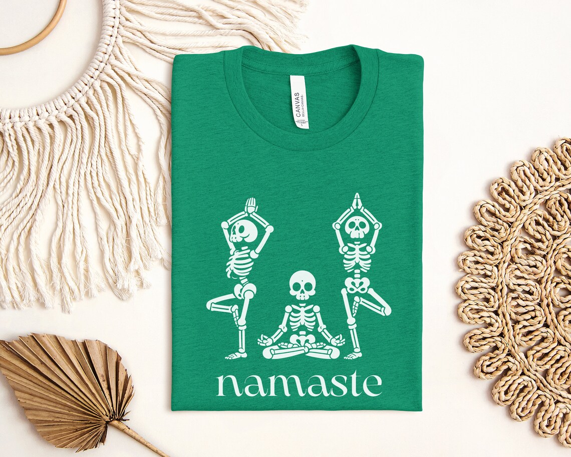 Skeleton Namaste Yoga T-Shirt