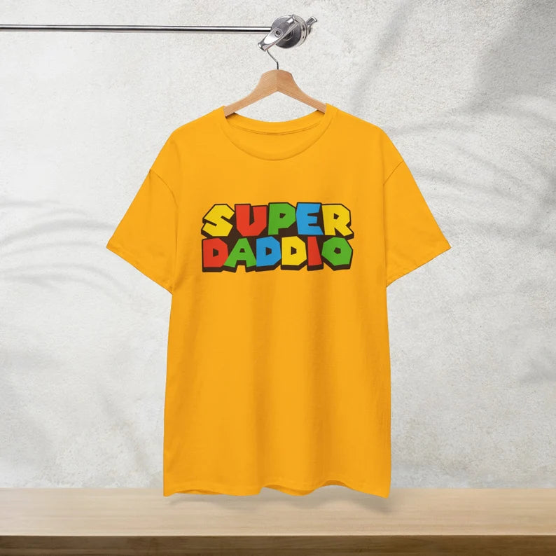 Super Daddio Father's Day T-Shirt, Dad shirt, Gamer Dad Gift, Gift for Dad