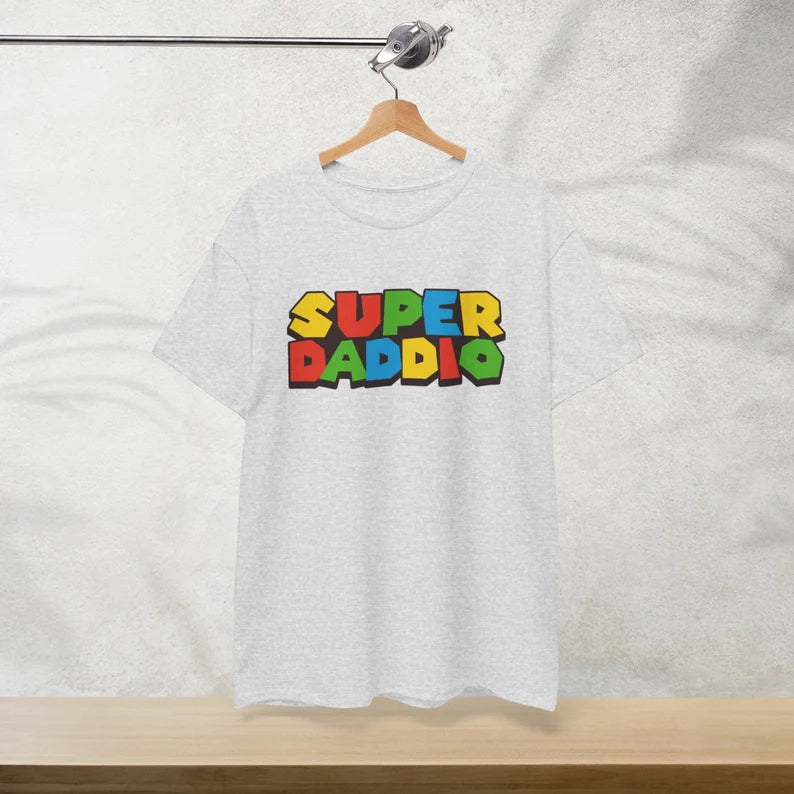 Super Daddio Father's Day T-Shirt, Dad shirt, Gamer Dad Gift, Gift for Dad