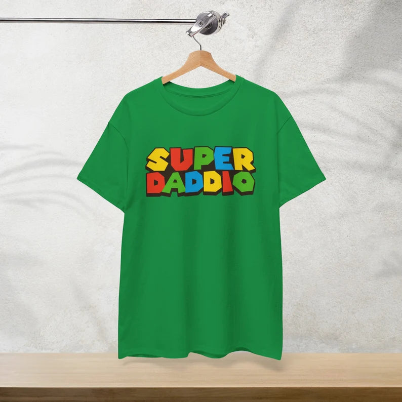 Super Daddio Father's Day T-Shirt, Dad shirt, Gamer Dad Gift, Gift for Dad
