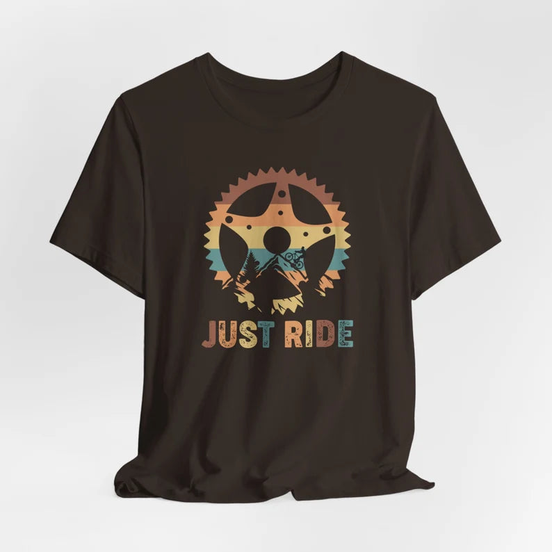 Just Ride Bicycle T-Shirt, biking Shirt, Gift For Him, Gift For Her