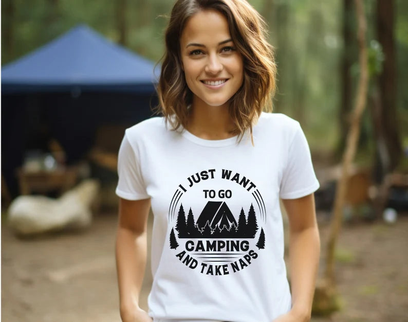 I Just Want To Go Camping And Take Naps T-Shirt, Camping Shirt, Vacation Shirt, Outdoors