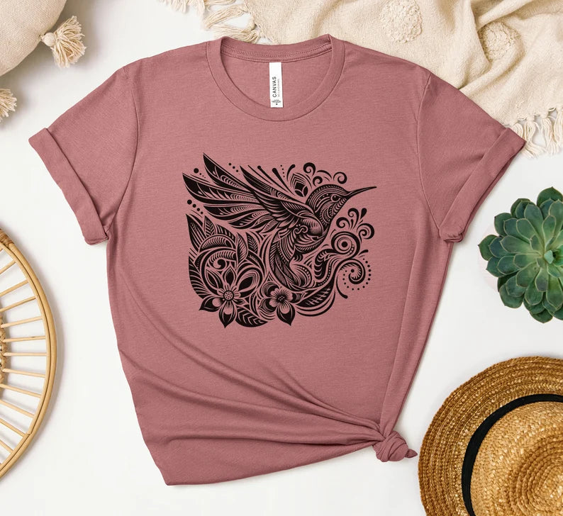 Hummingbird Shirt, Bird Shirt, Bird Nerd Shirt, Bird Gift, Birdwatching T-Shirt, Nature Shirt, Nature Lover Gift, Gift For Her