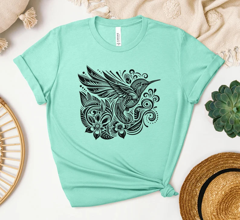 Hummingbird Shirt, Bird Shirt, Bird Nerd Shirt, Bird Gift, Birdwatching T-Shirt, Nature Shirt, Nature Lover Gift, Gift For Her
