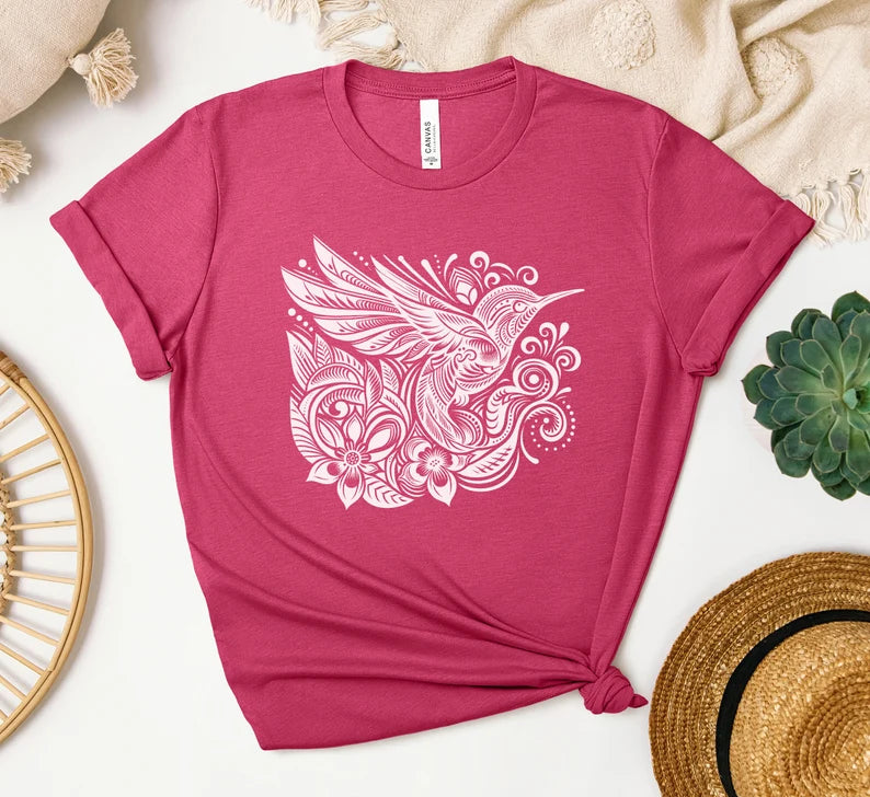 Hummingbird Shirt, Bird Shirt, Bird Nerd Shirt, Bird Gift, Birdwatching T-Shirt, Nature Shirt, Nature Lover Gift, Gift For Her