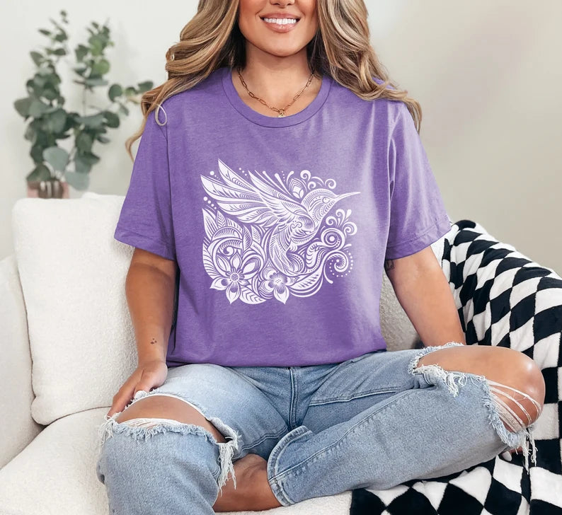 Hummingbird Shirt, Bird Shirt, Bird Nerd Shirt, Bird Gift, Birdwatching T-Shirt, Nature Shirt, Nature Lover Gift, Gift For Her
