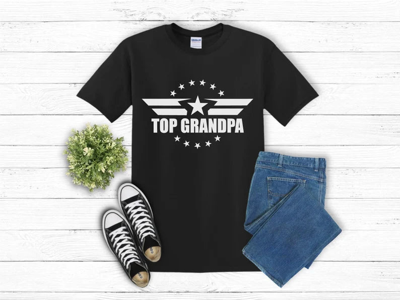 Top Grandpa Tee Shirt, Happy Father's Day Tee Shirt, Fathers Day Gift, Gift for Grandpa