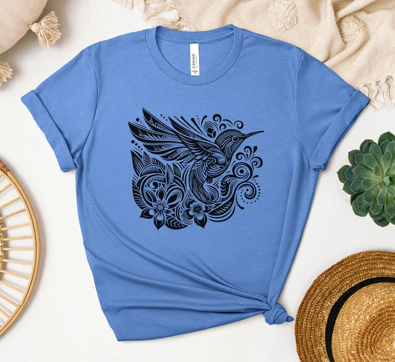 Hummingbird Shirt, Bird Shirt, Bird Nerd Shirt, Bird Gift, Birdwatching T-Shirt, Nature Shirt, Nature Lover Gift, Gift For Her