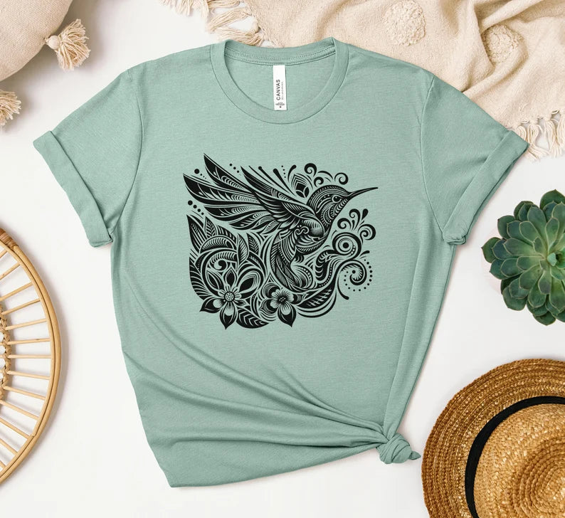 Hummingbird Shirt, Bird Shirt, Bird Nerd Shirt, Bird Gift, Birdwatching T-Shirt, Nature Shirt, Nature Lover Gift, Gift For Her