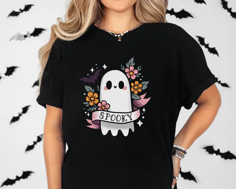 Cute & Spooky Ghost T-Shirt