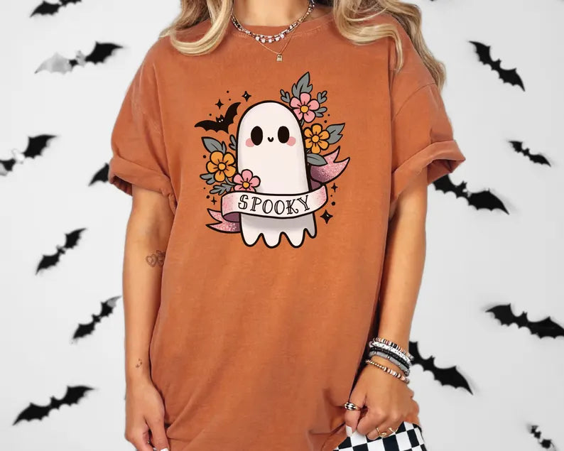 Cute & Spooky Ghost T-Shirt
