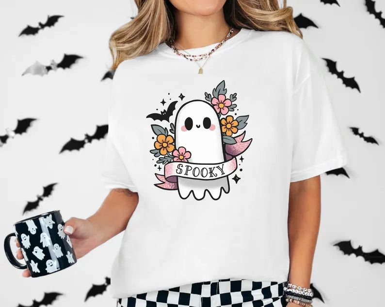 Cute & Spooky Ghost T-Shirt