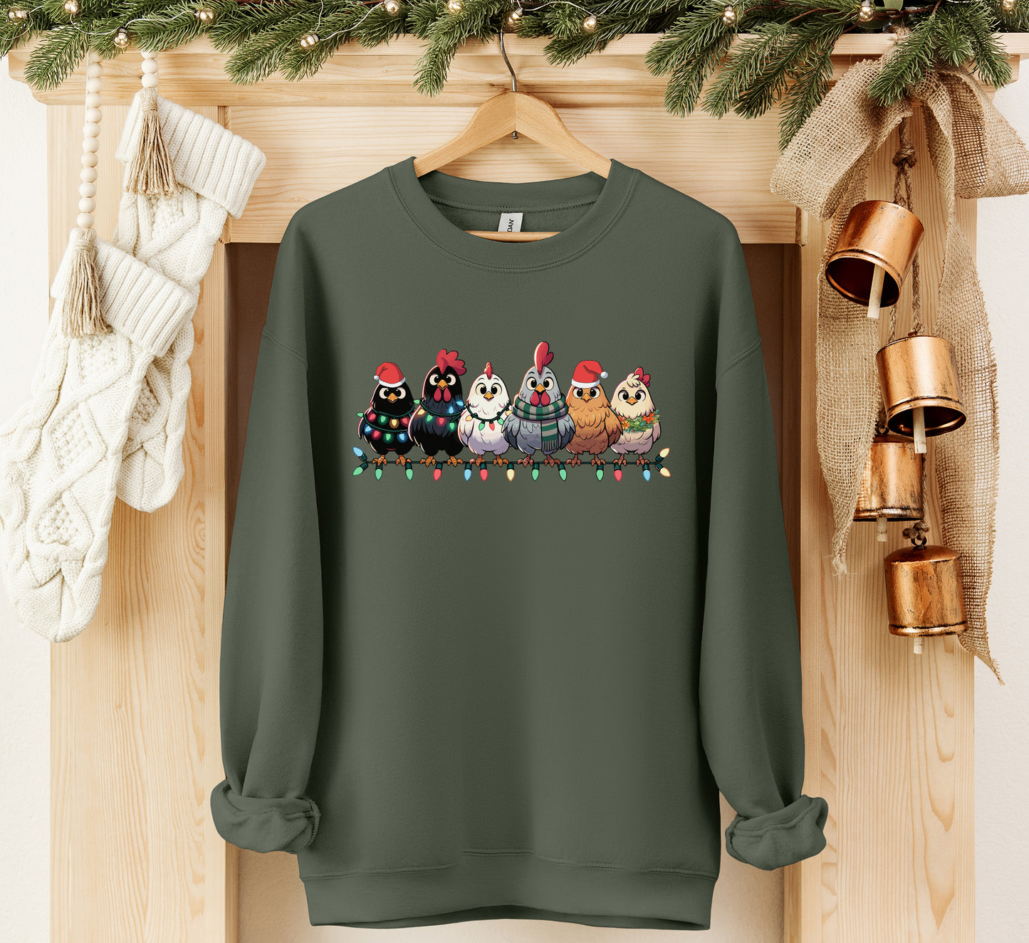 Christmas Chickens Sweatshirt