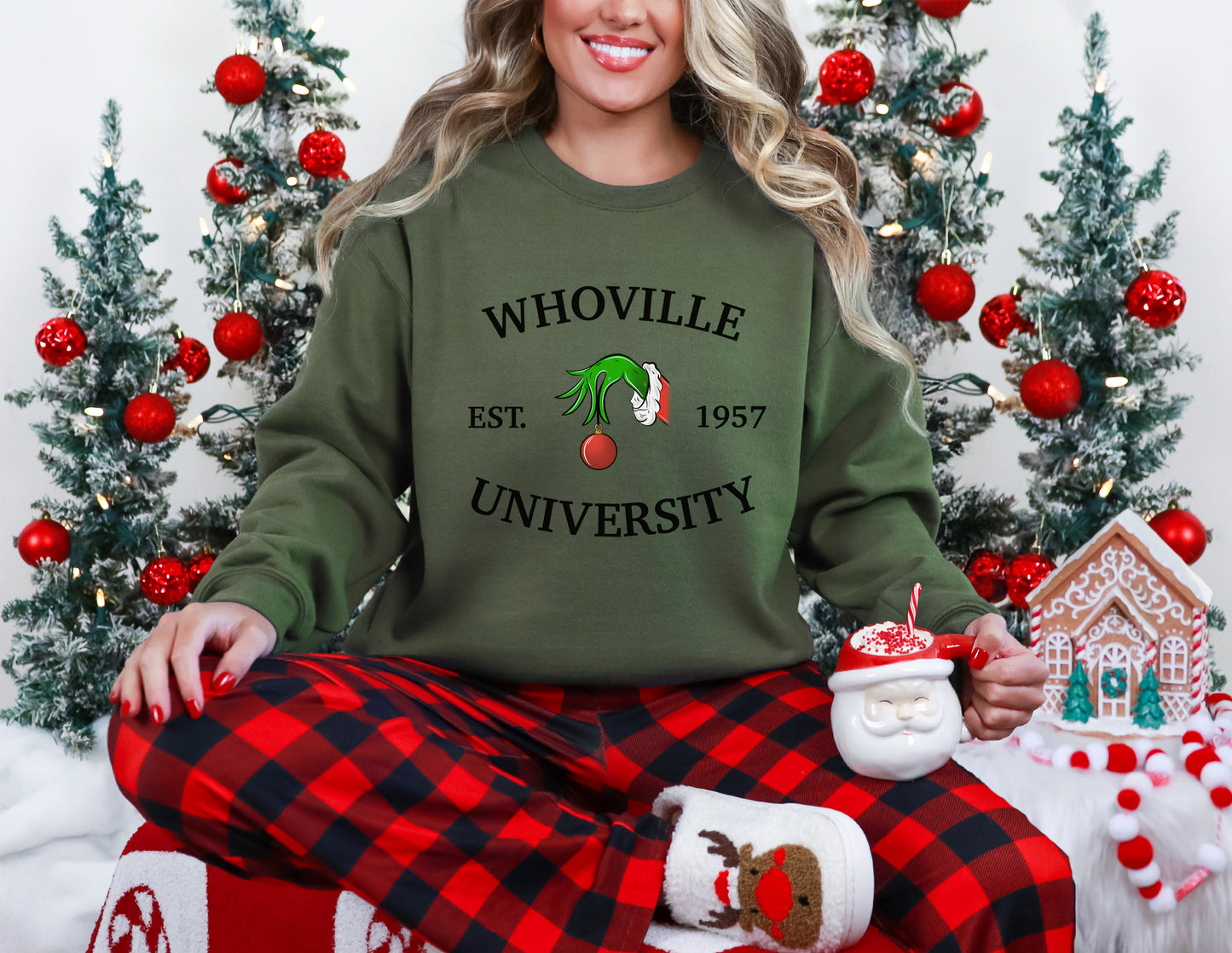 Whoville University Christmas Sweatshirt