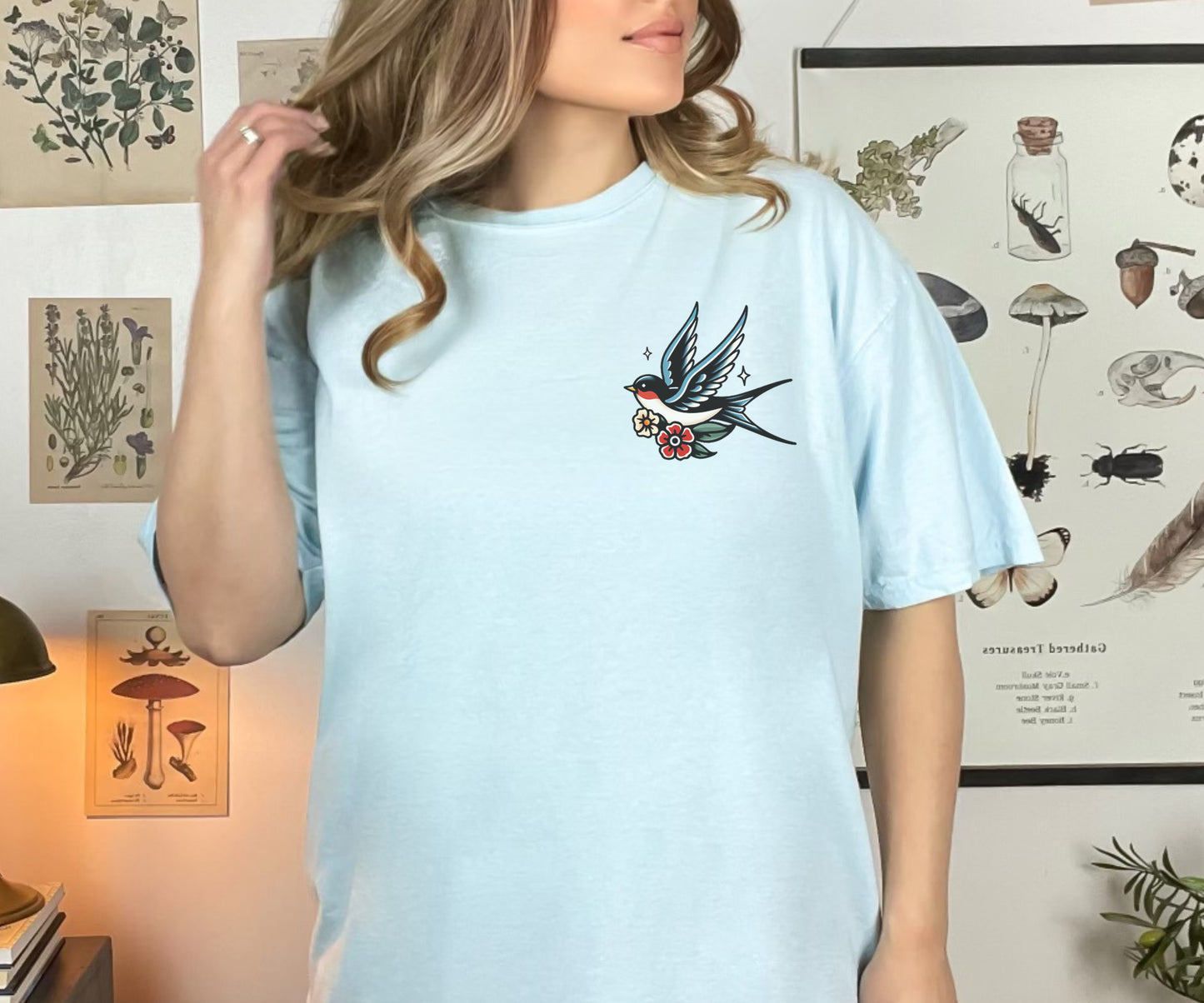 Vintage Tattoo Style Swallow T-Shirt