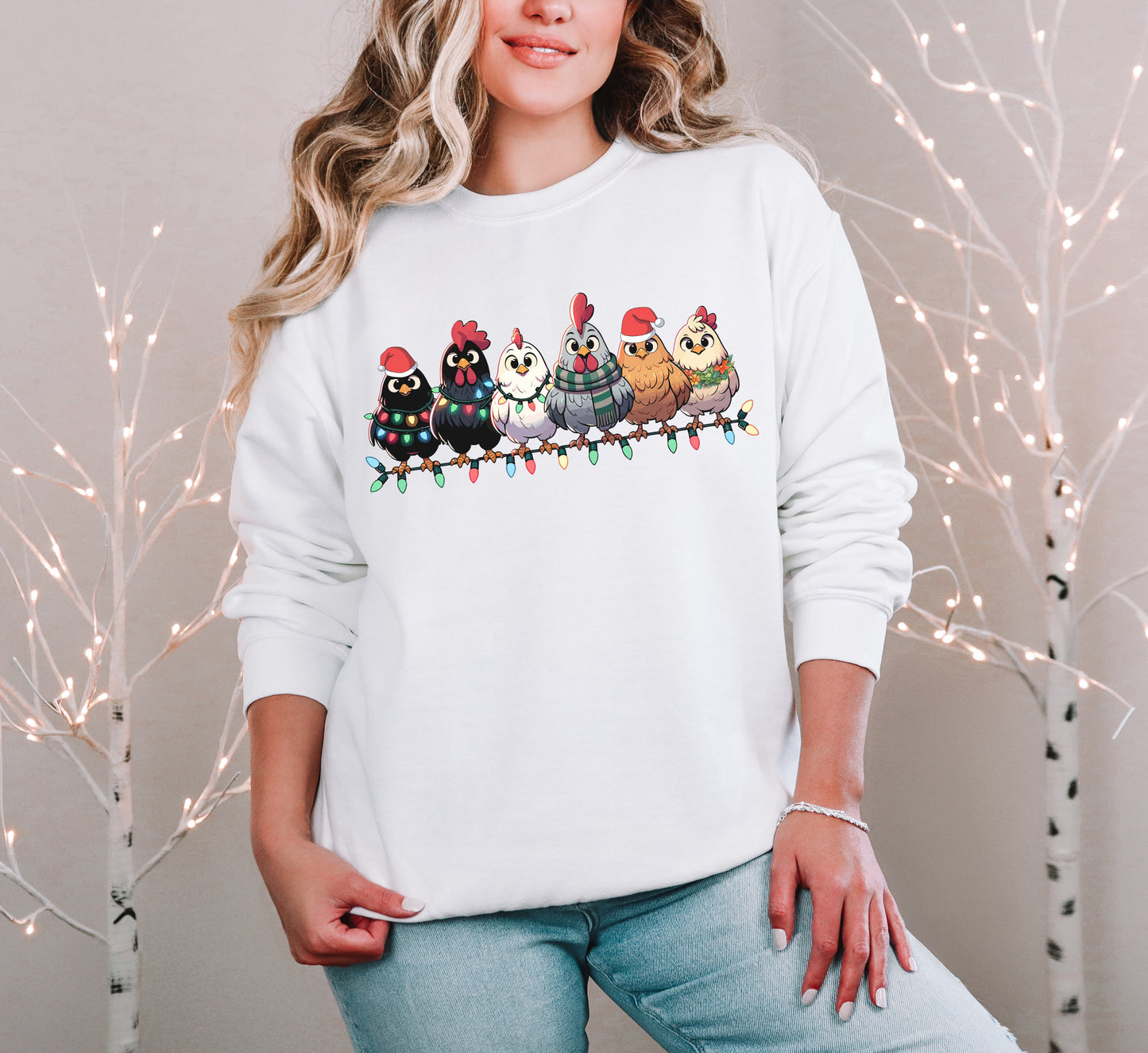 Christmas Chickens Sweatshirt