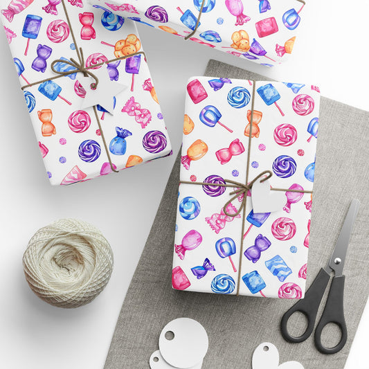 Candy Pieces Wrapping Paper