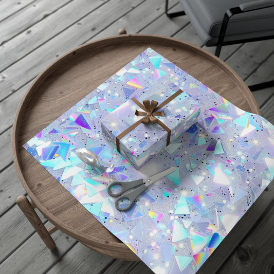 Iridescent Glitter Gift Wrap Papers